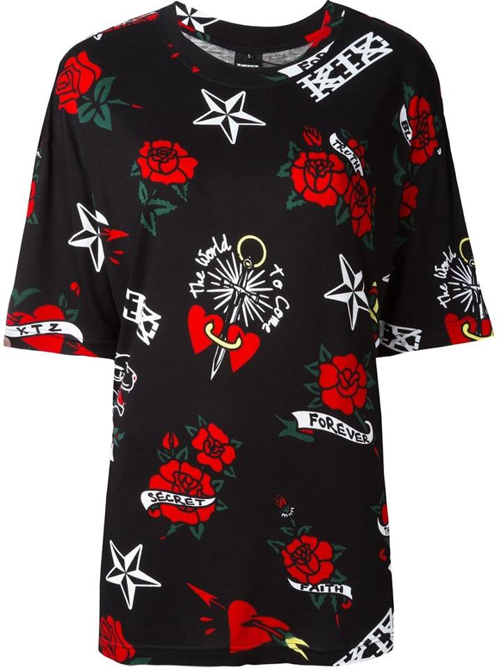 Ktz Tattoo Print Relaxed T-shirt