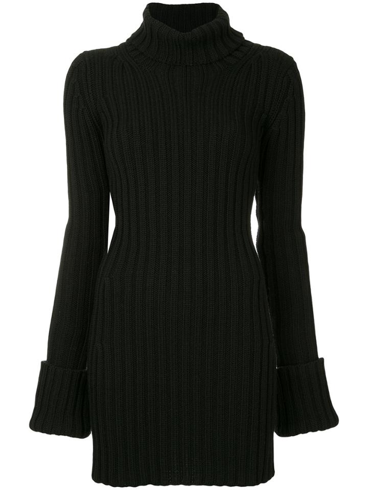 Yohji Yamamoto Vintage Elongated Turtleneck Jumper - Black