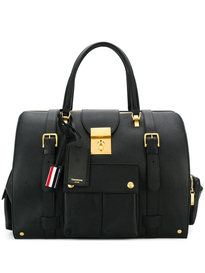 Thom Browne Exclusive Deerskin Mr. Thom Backpack - Black