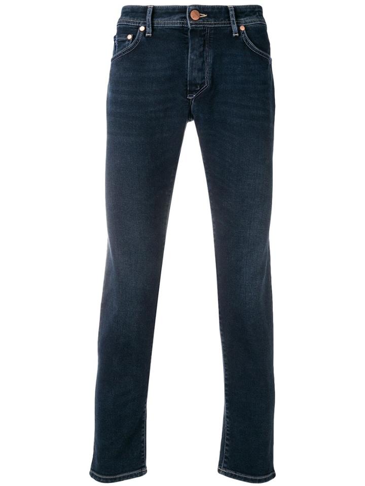 Barba Straight Leg Jeans - Blue