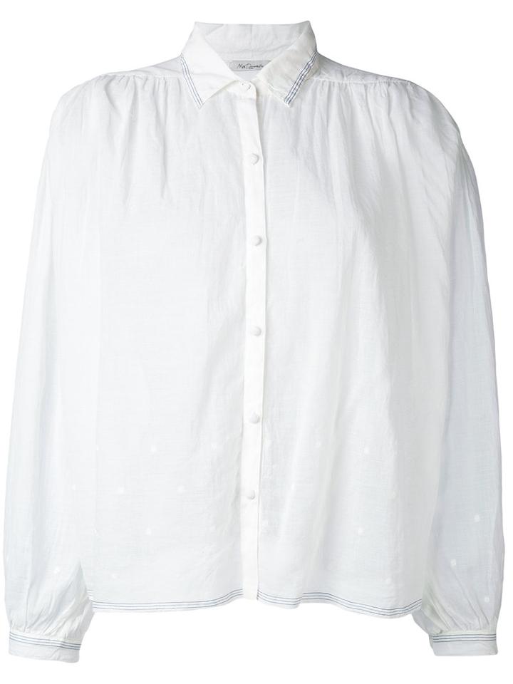 Mes Demoiselles - Sheer Shirt - Women - Cotton - 1, White, Cotton