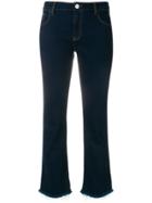Pinko Cropped Flared Jeans - Blue