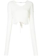 Each X Other Split Sleeved Sweater - White