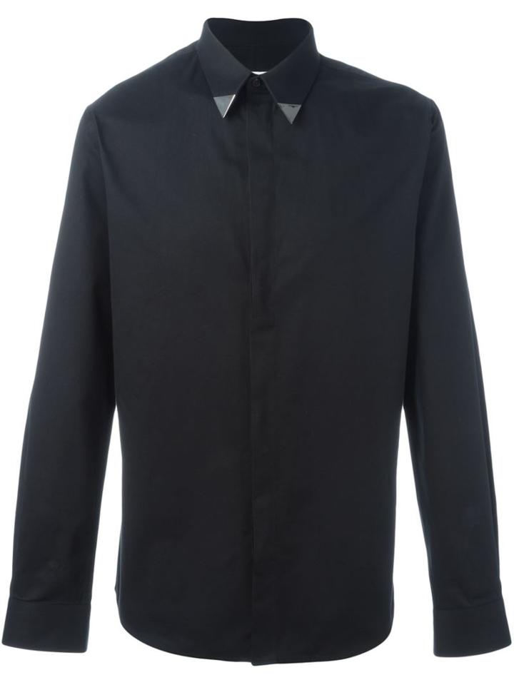 Givenchy Metallic Collar Tip Shirt