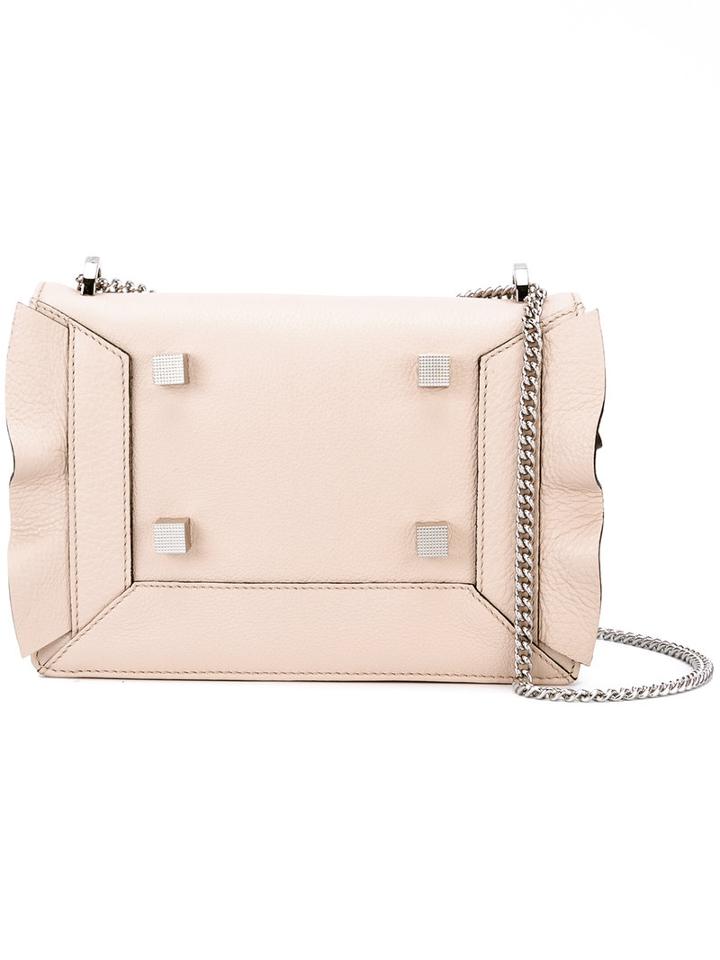 Manurina Chain Strap Cross-body Bag, Women's, Nude/neutrals, Calf Leather
