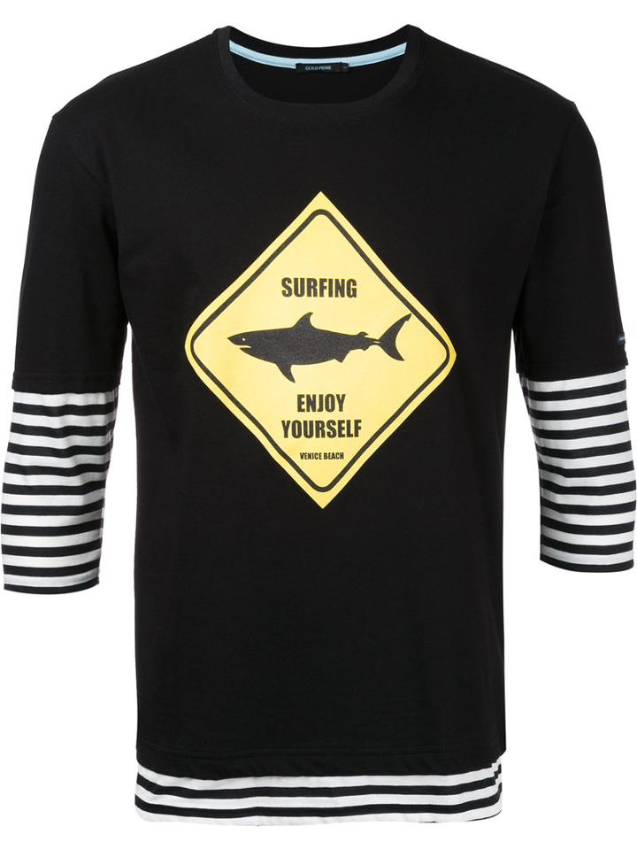 Guild Prime - Surfing Layered T-shirt - Men - Cotton - 1, Black, Cotton