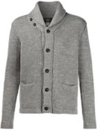 Rrl Thick Collar Cardigan, Men's, Size: Small, Grey, Cotton