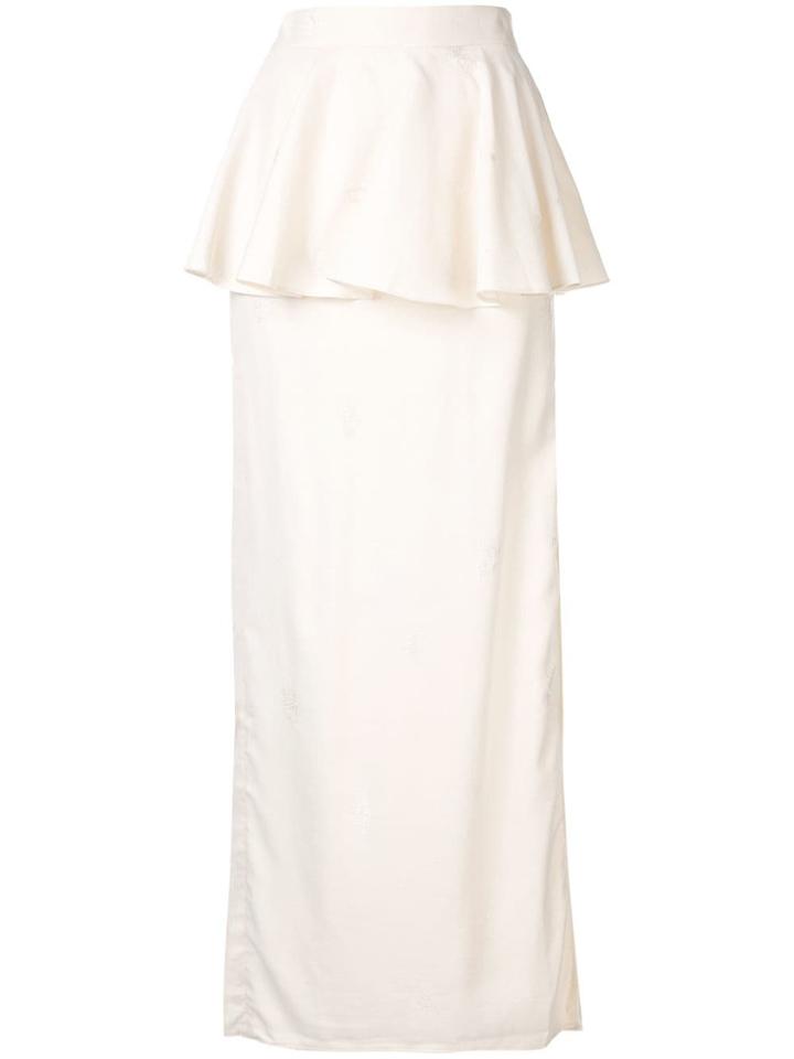 Palmer / Harding Jacquard Donna Maxi Skirt - White