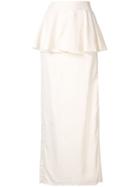 Palmer / Harding Jacquard Donna Maxi Skirt - White