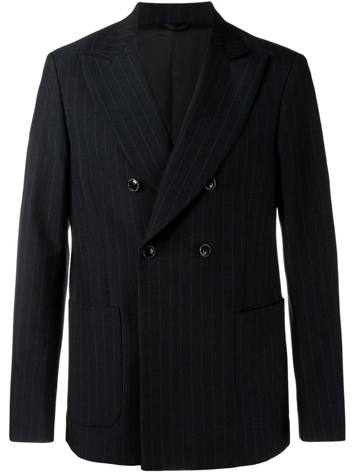 Raf Simons Pinstripe Double Breasted Blazer