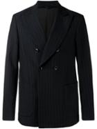 Raf Simons Pinstripe Double Breasted Blazer