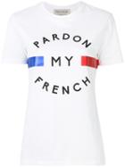 Être Cécile - Pardon My French T-shirt - Women - Cotton - M, White, Cotton