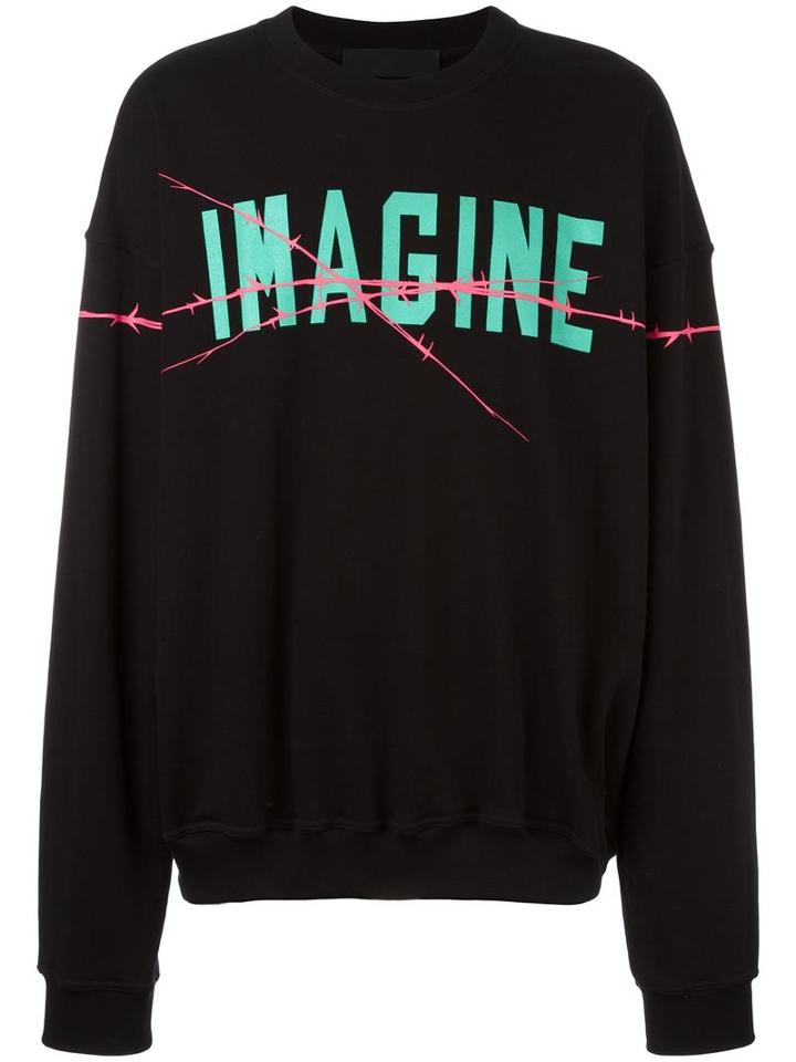 Haider Ackermann 'imagine' Sweatshirt, Men's, Size: Large, Black, Cotton