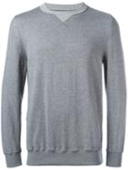 Sacai - Crew-neck Sweatshirt - Men - Cotton/cashmere - 4, Grey, Cotton/cashmere