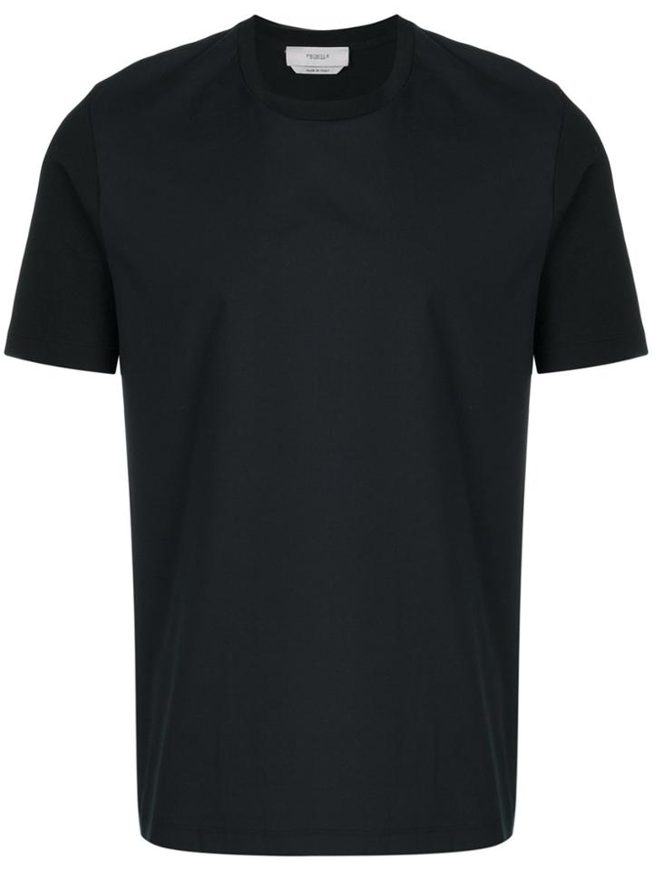Pringle Of Scotland Poplin Front T-shirt - Black