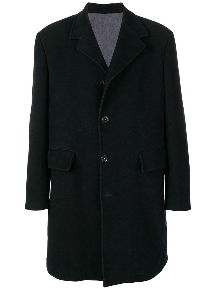 Dolce & Gabbana Pre-owned Single Breasted Midi Coat - Black