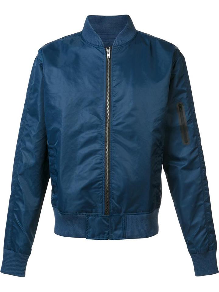 Zanerobe Flight Bomber Jacket, Men's, Size: Medium, Blue, Nylon