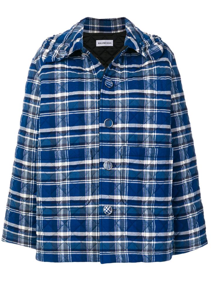 Balenciaga Scooter Padded Jacket - Blue
