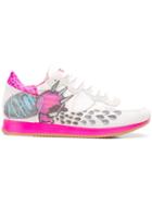 Philippe Model Printed Lace-up Sneakers - White