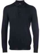Kiton - Knitted Polo Shirt - Men - Silk/cashmere - M, Blue, Silk/cashmere