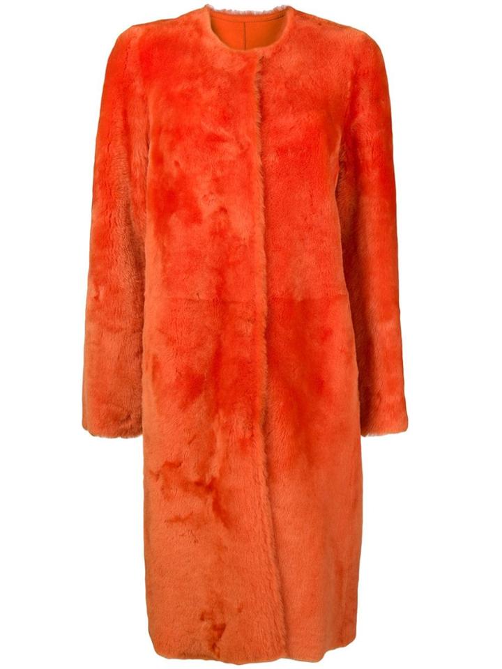 Desa 1972 Collarless Midi Coat - Yellow