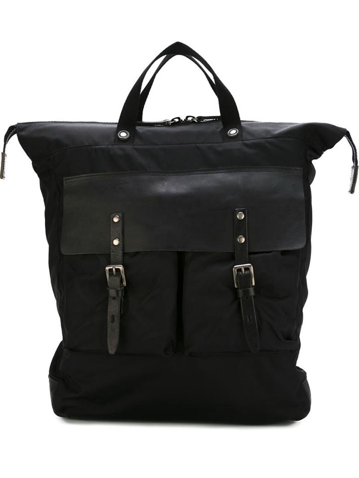 Ally Capellino Igor Backpack, Black, Nylon/leather
