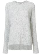 Baja East - Cashmere Ribbed Knitted Top - Women - Cashmere - 2, Grey, Cashmere