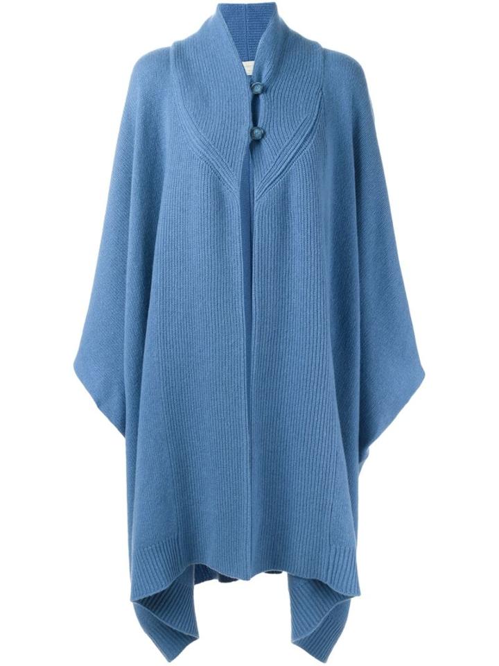Stella Mccartney Oversize Cape, Women's, Size: Small, Blue, Cashmere/wool