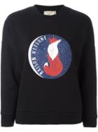 Maison Kitsuné Dan-ah Kim Moon Print Sweatshirt, Women's, Size: Small, Black, Cotton