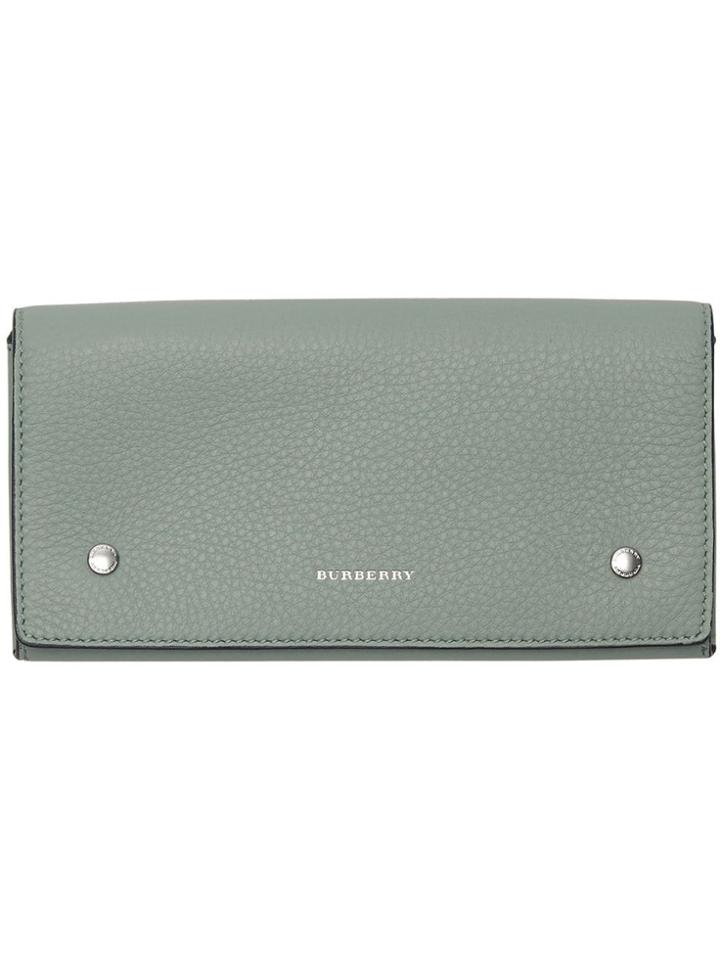 Burberry Two-tone Leather Continental Wallet - Grey