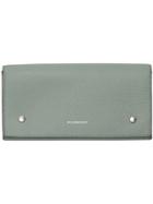 Burberry Two-tone Leather Continental Wallet - Grey