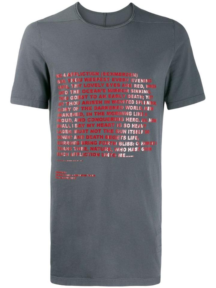 Rick Owens Drkshdw Deeper Than A Mother's Tears T-shirt - Grey