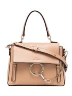 Chloé Faye Small Shoulder Bag - Nude & Neutrals