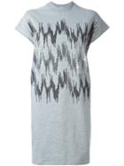 Giamba Sequin Embellished Oversized Sweatshirt