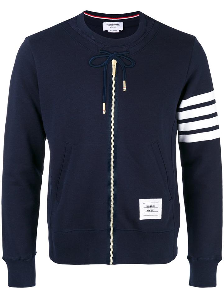 Hoodie-style Sweatshirt - Men - Cotton - 1, Blue, Cotton, Thom Browne