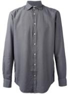 Massimo Alba Classic Shirt, Men's, Size: Small, Grey, Cotton/modal