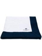 Borrelli Logo Embroidered Beach Towel - White