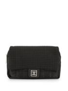 Chanel Vintage Sport Line Choco Bar Backpack Bag - Black