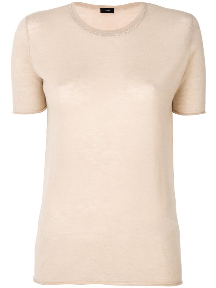 Joseph Plain T-shirt - Nude & Neutrals