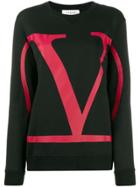 Valentino Vlogo Printed Sweatshirt - Black