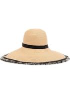 Filù Hats Arenal Hat, Women's, Size: L, Nude/neutrals, Straw/viscose/linen/flax