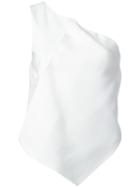 Federica Tosi - Asymmetric Top - Women - Spandex/elastane/viscose - S, Women's, White, Spandex/elastane/viscose