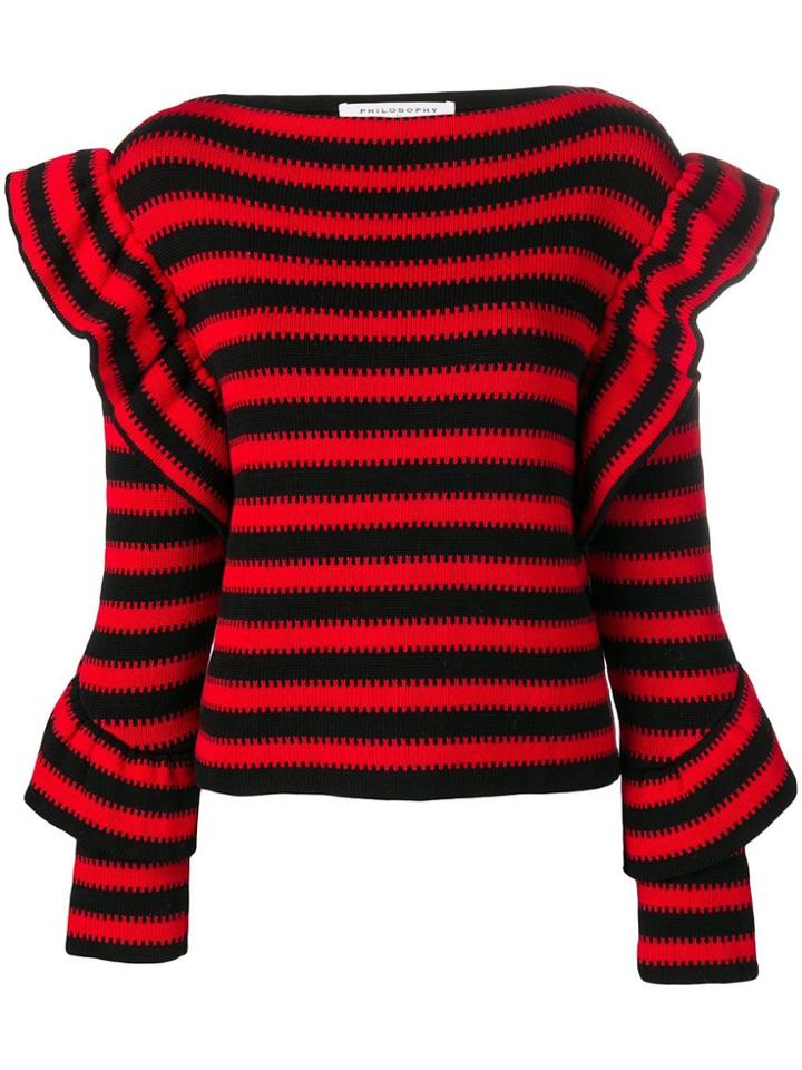 Philosophy Di Lorenzo Serafini Striped Jumper - Black