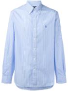 Polo Ralph Lauren Button-down Striped Shirt, Men's, Size: 15 1/2, Blue, Cotton