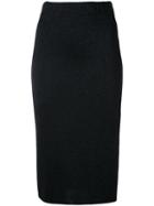 Laneus - Classic Pencil Skirt - Women - Nylon/polyester/viscose - 42, Black, Nylon/polyester/viscose