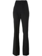 Chloé Flared Fitted Trousers, Women's, Size: 38, Black, Silk/spandex/elastane/virgin Wool