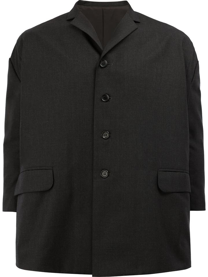 Christopher Nemeth Loose-fit Blazer, Men's, Size: Medium, Black, Polyester/cupro/wool