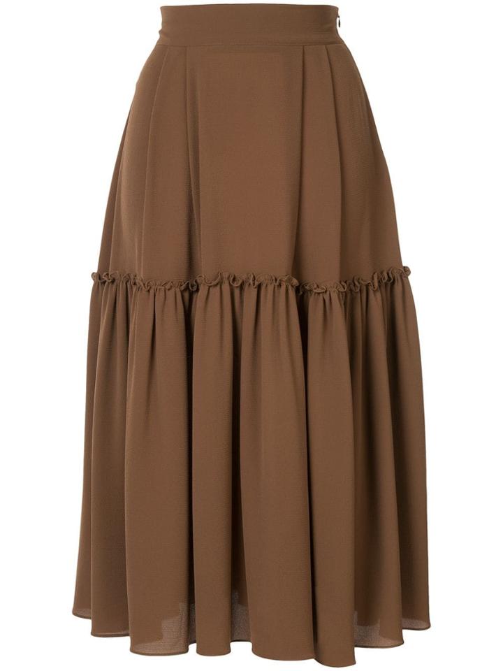 Edeline Lee Muller Midi Skirt - Brown
