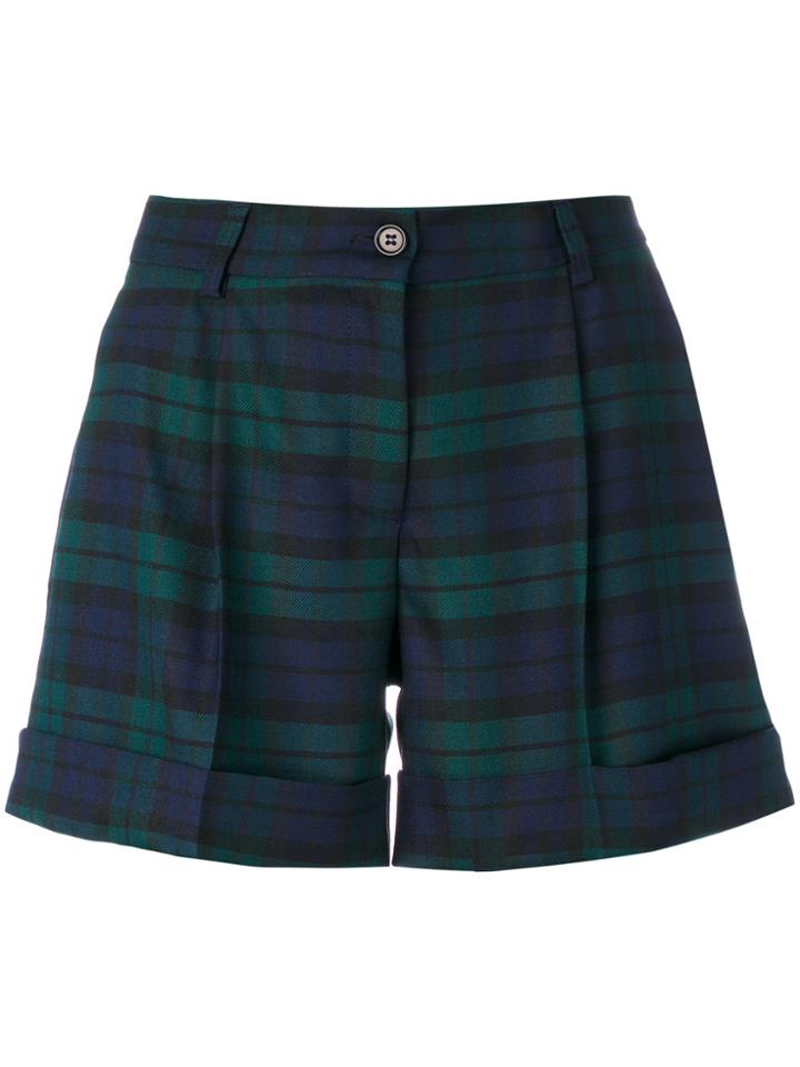 P.a.r.o.s.h. Plaid Tailored Shorts - Green