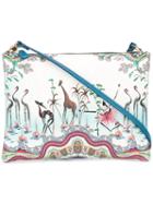 Etro - Printed Pouch Bag - Women - Cotton/polyester/pvc - One Size, White, Cotton/polyester/pvc